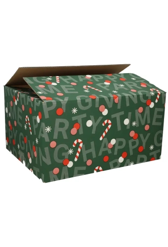 Kerstpakketdozen Party Time 49x29x15cm 15stuks