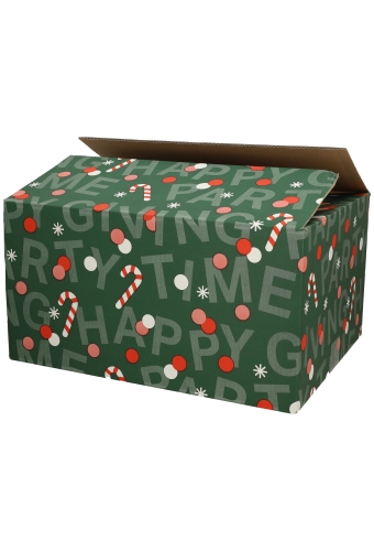 Kerstpakketdozen Party Time 49x29x15cm 15stuks