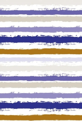 Geschenkpapier Trendy painted stripes blue & gold 40cm x 200meter