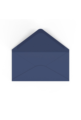 Gekleurde Enveloppen Colour Navy Gegomd 11x22cm 100stuks