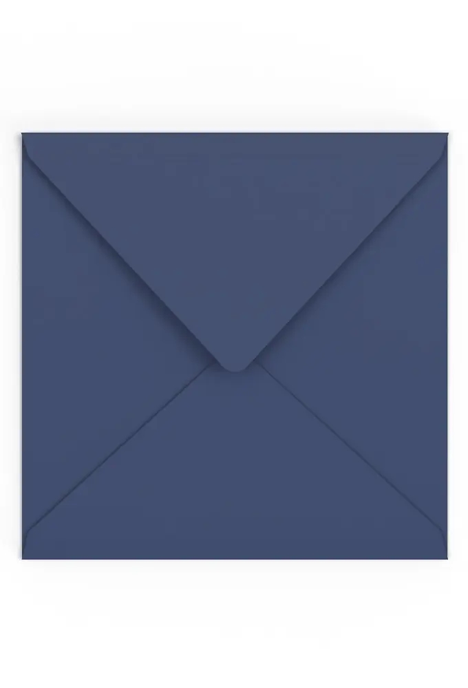 Gekleurde Enveloppen Colour Navy Gegomd 15.5x15.5cm 100stuks