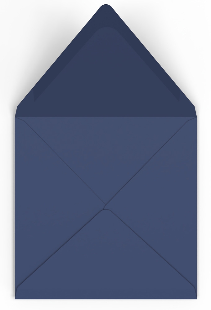 Gekleurde Enveloppen Colour Navy Gegomd 15.5x15.5cm 100stuks