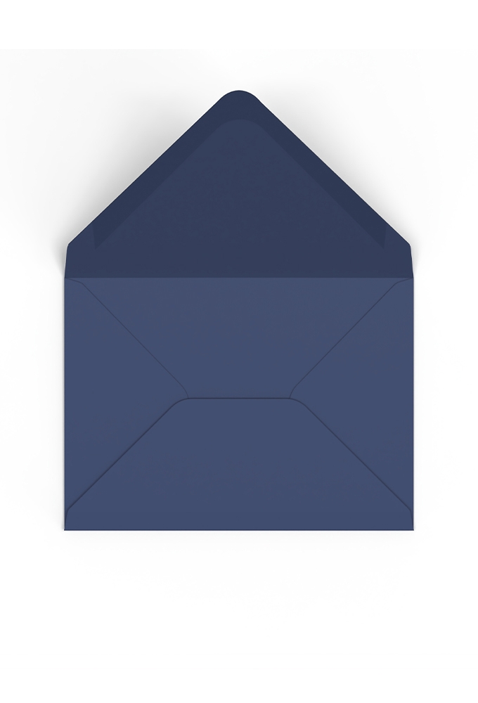 Gekleurde Enveloppen Colour Navy Gegomd 6.2x9.4cm 200stuks