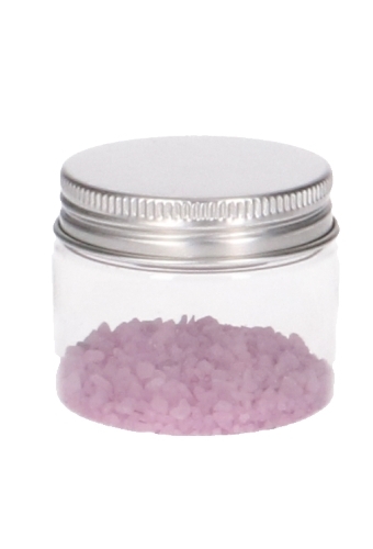 Plastic Potje Met Zilveren Schroefdeksel 5x4cm inhoud 50ml 12stuks