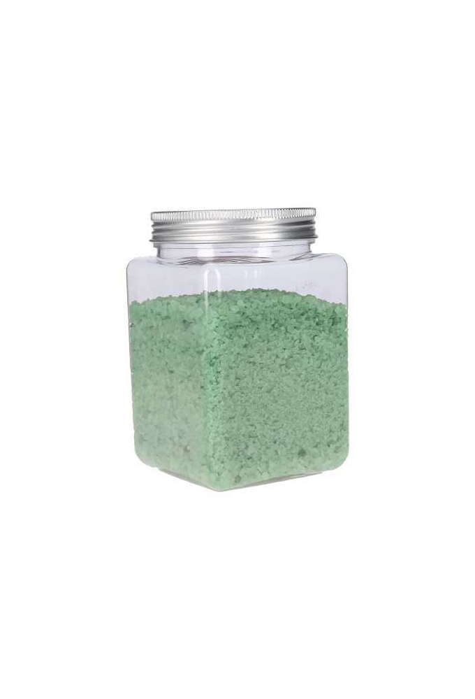Plastic Potje Met Zilveren Schroefdeksel 7.5x7.5x11.7cm 6stuks