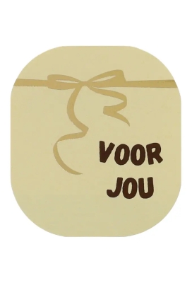 Etiketten Everyday Voor jou Creme 3.8x4.4cm 250stuks