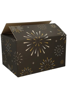 Kerstpakketdozen Box Of Joy Black 39x29x12,6cm 15stuks