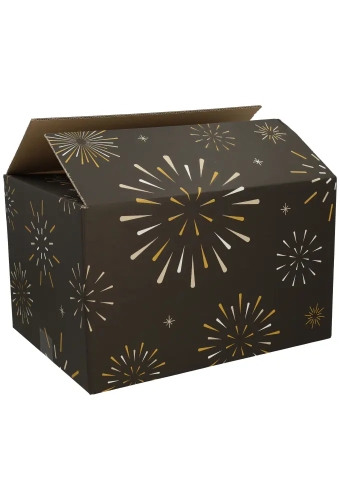 Kerstpakketdozen Box Of Joy Black 39x29x17,7cm 15stuks