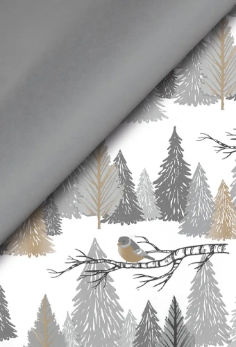 Kerstpapier Trendy Dubbelzijdig Winter Whisper  30cm x 100meter
