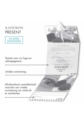 Kadobon Beautiful + Envelop 12x12cm 12stuks