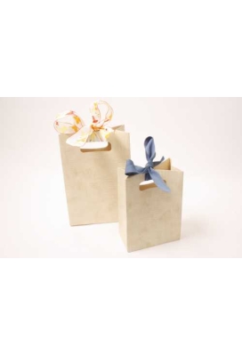 2 HALEN & 1 BETALEN Kadotasje Luigi Karton Creme12.5x7x18cm 10st