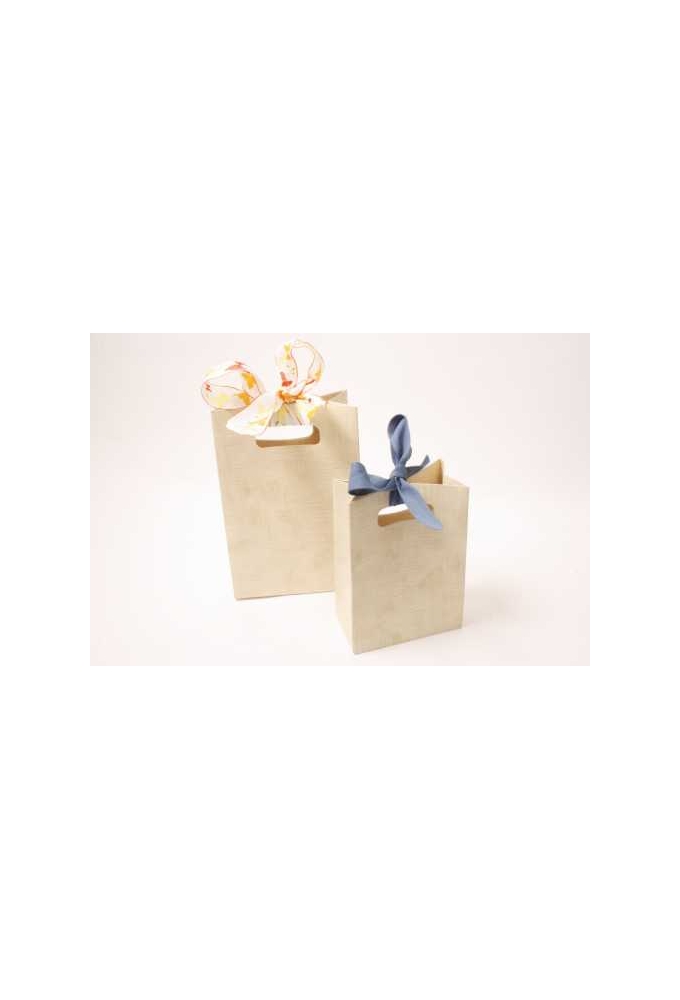 2 HALEN & 1 BETALEN Kadotasje Luigi Karton Creme12.5x7x18cm 10st