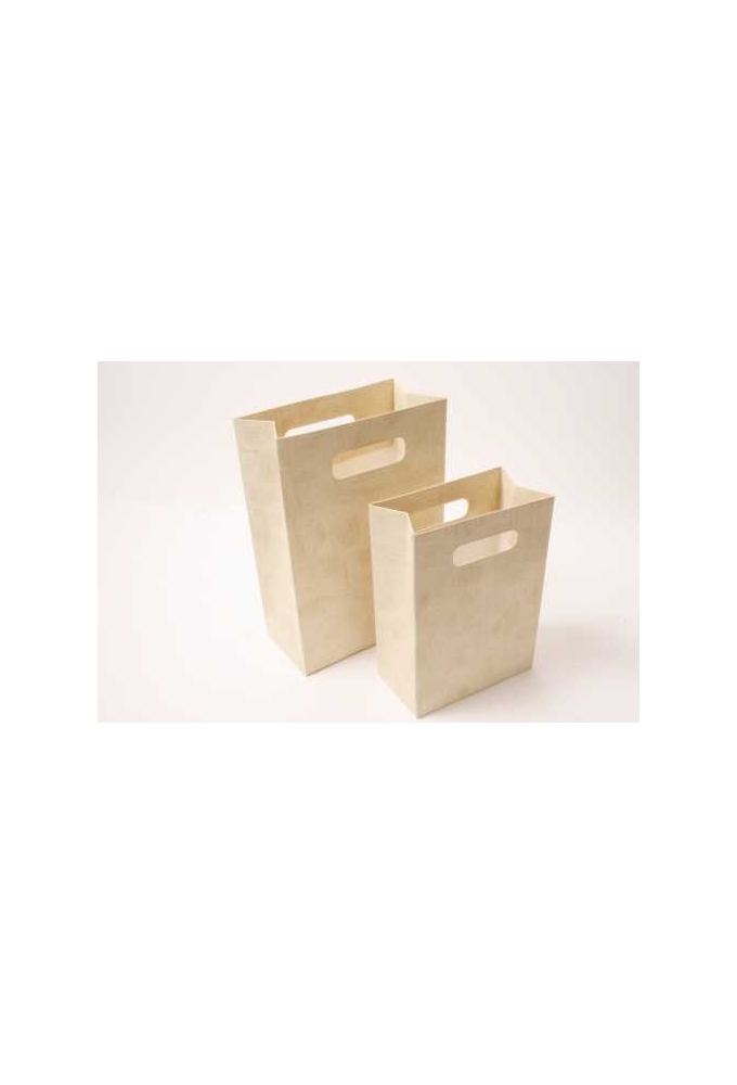 2 HALEN & 1 BETALEN Kadotasje Luigi Karton Creme12.5x7x18cm 10st