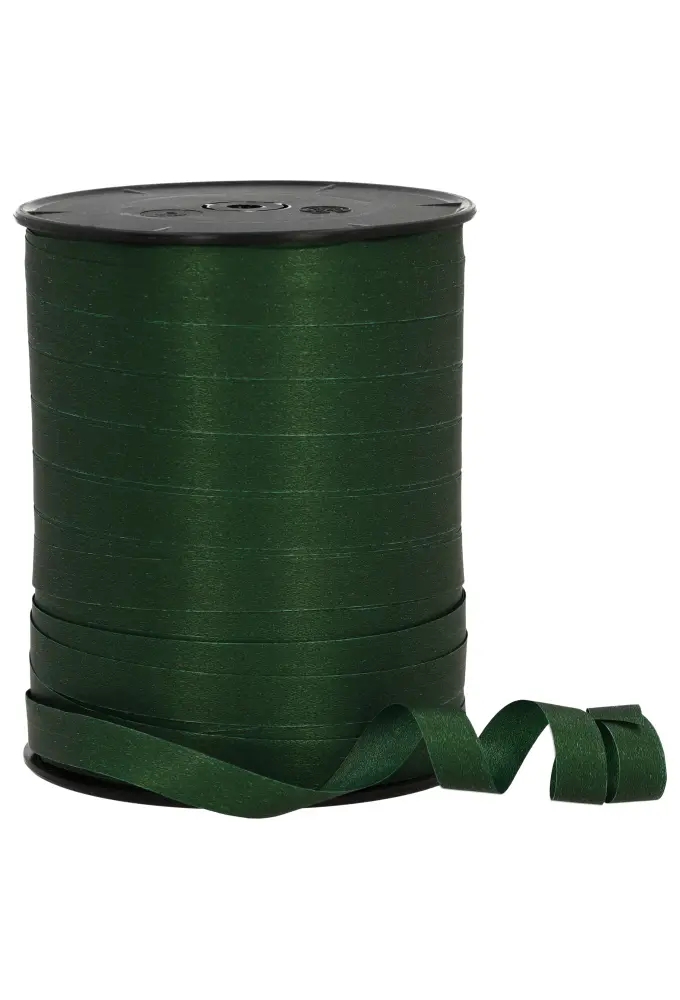 Paperlook Krullint Donker Groen 10mm x 250 meter op is op