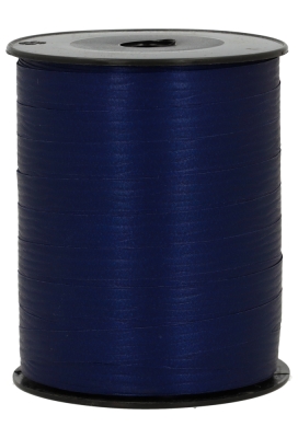 Paperlook Krullint Donker Blauw 10mm x 250 meter op is op