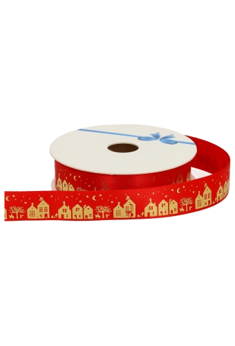 Luxe Satijnlint Sint In De Maneschijn Rood 23mm x 25meter