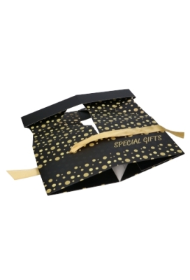 Geschenkdoos Regalo Special Gifts Dots & Goud Lint 15x15x15cm 25stuks
