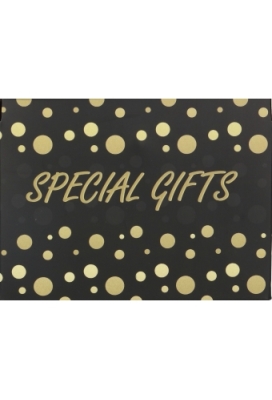 Geschenkdoos Regalo Special Gifts Dots & Goud Lint 15x15x15cm 25stuks