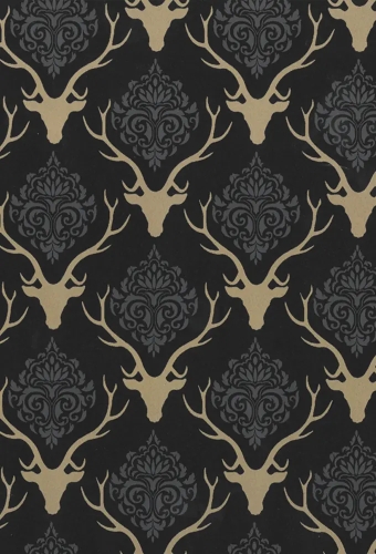 Kerstpapier Trendy Antler Elegance  30cm x 100meter