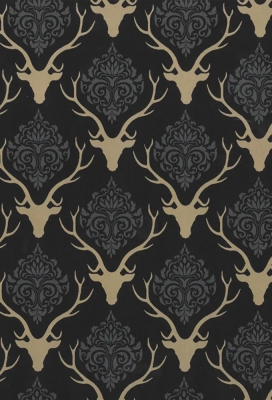 Kerstpapier Trendy Antler Elegance  50cm x 100meter