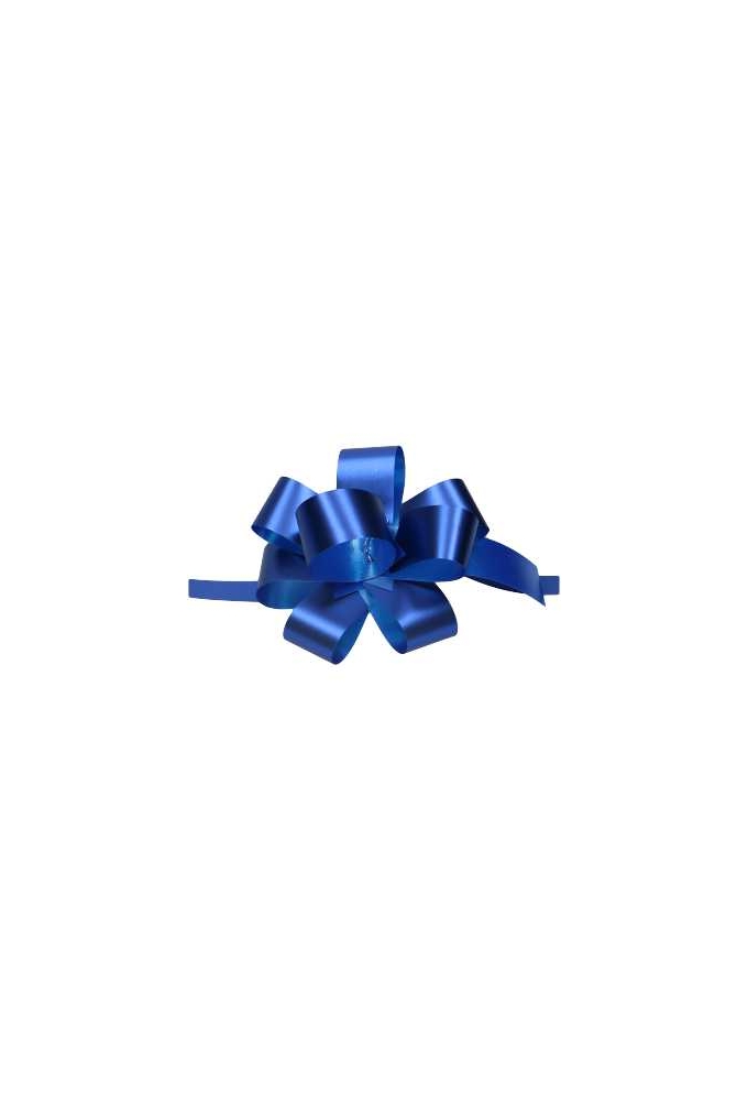 Strikje Malia R85mm Metallic Mat Blauw & Lint 50stuks