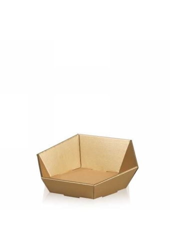 Geschenkdoos Korf Tarn Goud Klein 29x27x6-10.5cm 25stuks