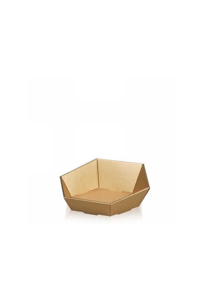 Geschenkdoos Korf Tarn Goud Klein 29x27x6-10.5cm 25stuks