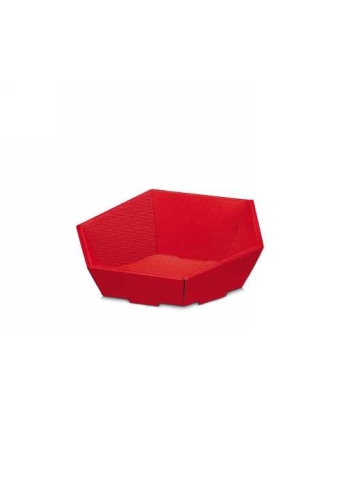 Geschenkdoos Korf Modern Rood Klein 29x27x6-10.5cm 25stuks