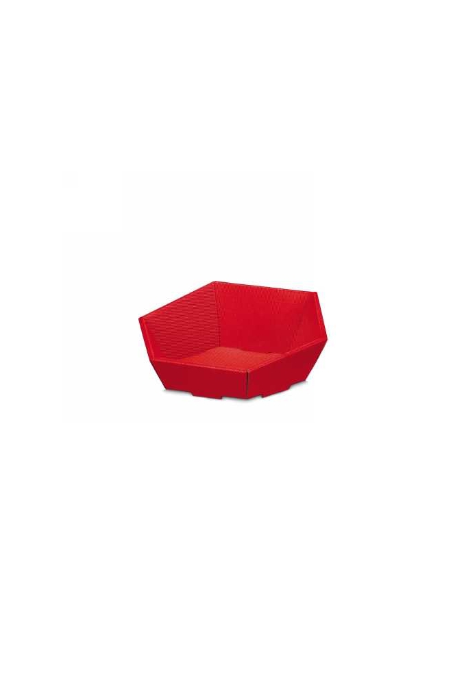 Geschenkdoos Korf Modern Rood Klein 29x27x6-10.5cm 25stuks