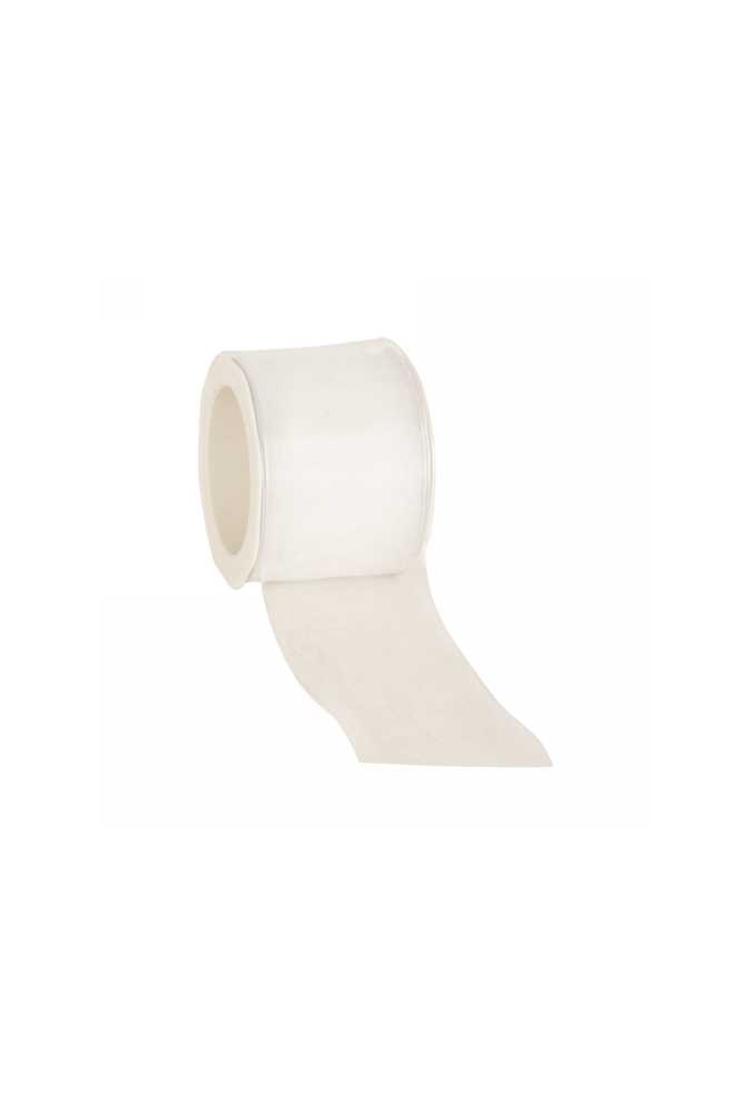 Organza Lint Met IJzerdraad Wit 70mm x 20 meter