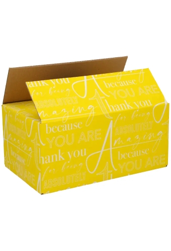 Geschenkdozen Amazing Geel 31x20x14cm 30stuks