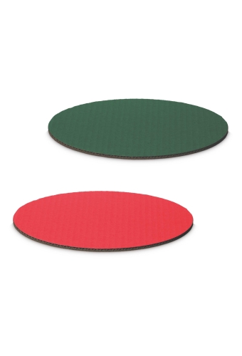 Kartonnen Bodem Rood & Groen Ovaal Smal 20x15cm 100stuks