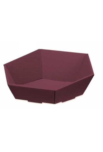 Geschenkdoos Korf Modern Bordeaux Groot 46.5x41.5x9-15.5cm 25stuks