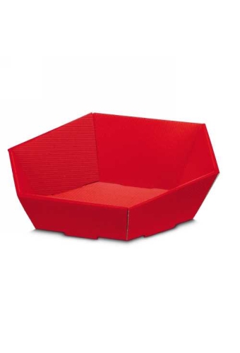 Geschenkdoos Korf Modern Rood Groot 46.5x41.5x9-15.5cm 25stuks