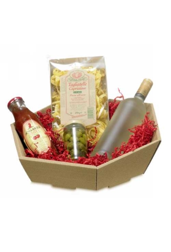 Geschenkdoos Korf Modern Rood Groot 46.5x41.5x9-15.5cm 25stuks
