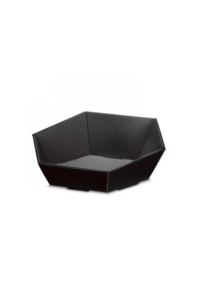 Geschenkdoos Korf Modern Zwart Groot 46.5x41.5x9-15.5cm 25stuks