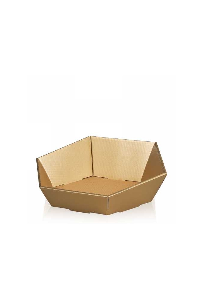 Geschenkdoos Korf Tarn Goud Groot 46.5x41.5x9-15.5cm 25stuks