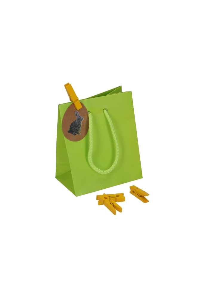Houten Decoratie Geel Houten Knijper 3.5cm 24stuks