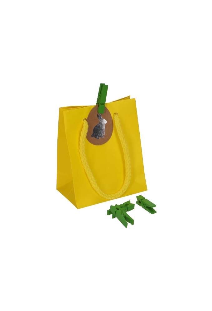 Houten Decoratie Groen Houten Knijper 3.5cm 24stuks