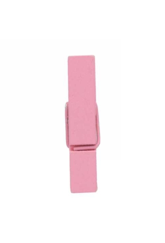 Houten Decoratie Roze Houten Knijper 3.5cm 24stuks
