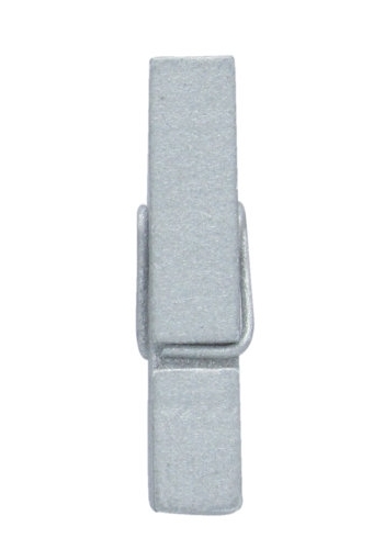 Houten Decoratie Shiny Zilver Houten Knijper 3.5cm 24stuks