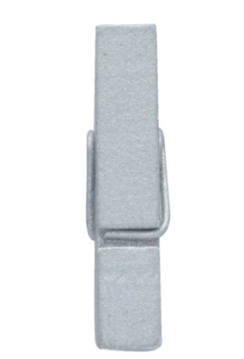 Houten Decoratie Shiny Zilver Houten Knijper 3.5cm 24stuks