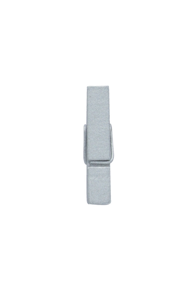 Houten Decoratie Shiny Zilver Houten Knijper 3.5cm 24stuks