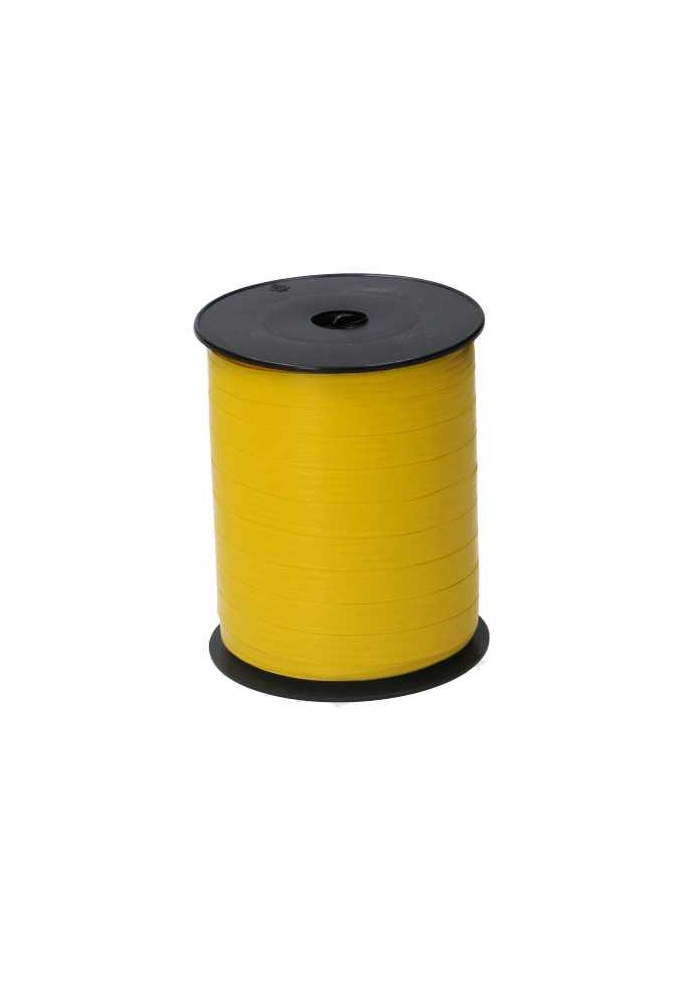 Paperlook Krullint Geel 10mm x 250 meter