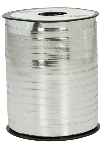 Krullint Metallic Reflex Zilver 5mm x 500 meter