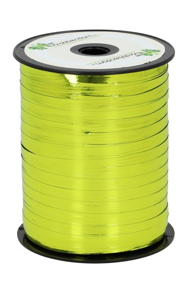 Krullint Metallic Reflex Appelgroen 5mm x 500 meter