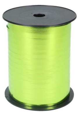 Krullint Metallic Reflex Appelgroen 10mm x 250 meter