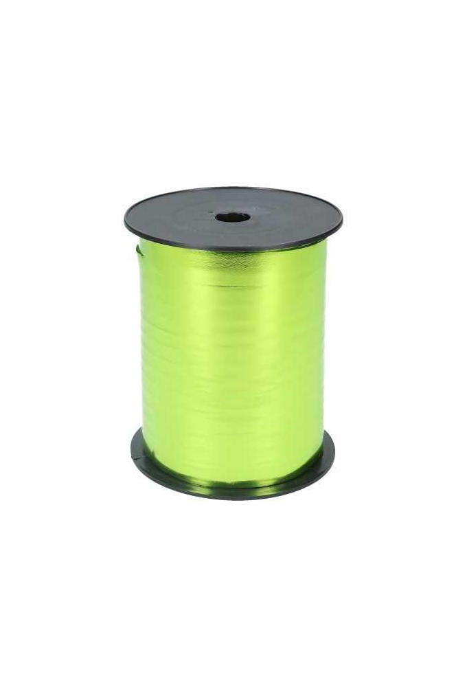 Krullint Metallic Reflex Appelgroen 10mm x 250 meter