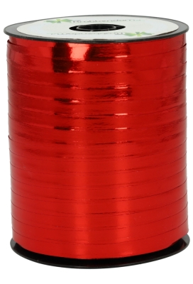 Krullint Metallic Reflex Rood 5mm x 500 meter