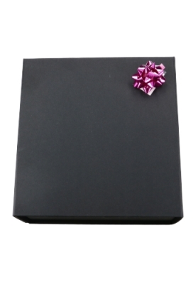 Mini Bows Strik Rond 35mm Metallic Fuchsia met plakker 100stuks